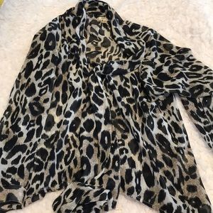 Cheetah Print Blouse